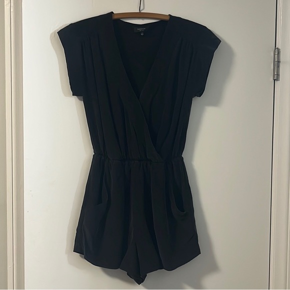 Babaton Corbett Romper - 100% Silk, black, size S. Worn once. - Picture 6 of 6